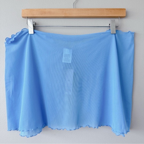 Wild Fable Sarong beach cover up NWT light blue tie front stretchy small medium - Picture 2 of 13